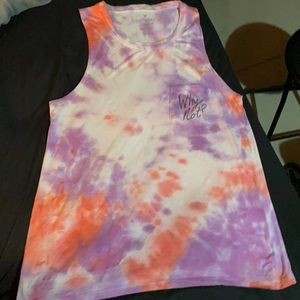 American Eagle “Why Not?” Tye Dye Tank Top